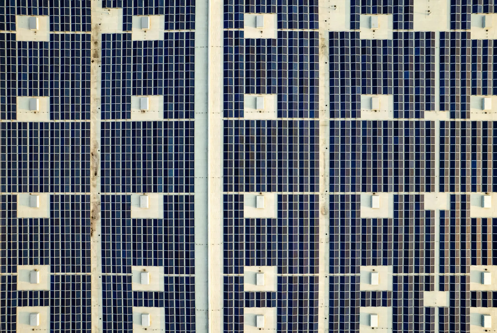 Rooftop solar panel installation